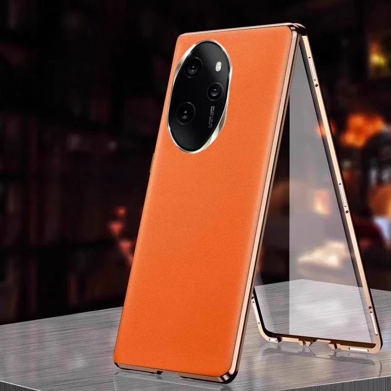 360°Full Protection Back Cover for Honor 200 100 Pro X50i 50 90 70 X40 X30 X50 Shockproof Magnetic Metla Leather Case_voghion.com