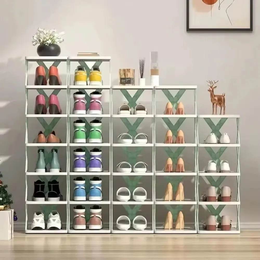 Stackable Shoe Rack High-capacity MultiLayer Detachable Shoes Shelf Multi-Functional Simplicity Household Dormitory Storage Rack