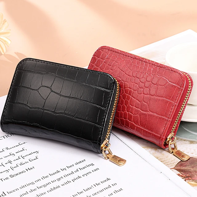 Fashion Women's Wallets Small Short Credit Card Holder PU Leather Zipper  Wallet Femal Ladies Coin Purse Wallet - AliExpress