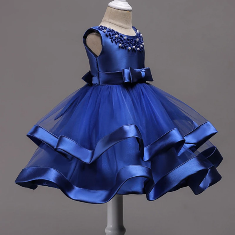 Kids Pearl Cake Princess Dress Girls Dresses For Wedding Evening Party Embroidery Flower Girl Dress Girl Clothes girls dress princess costume