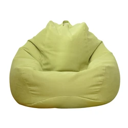 Comfortable Large Outdoor Bean Bag Sofa Cover - Living Room Pouf Couch Chair (100x120cm)