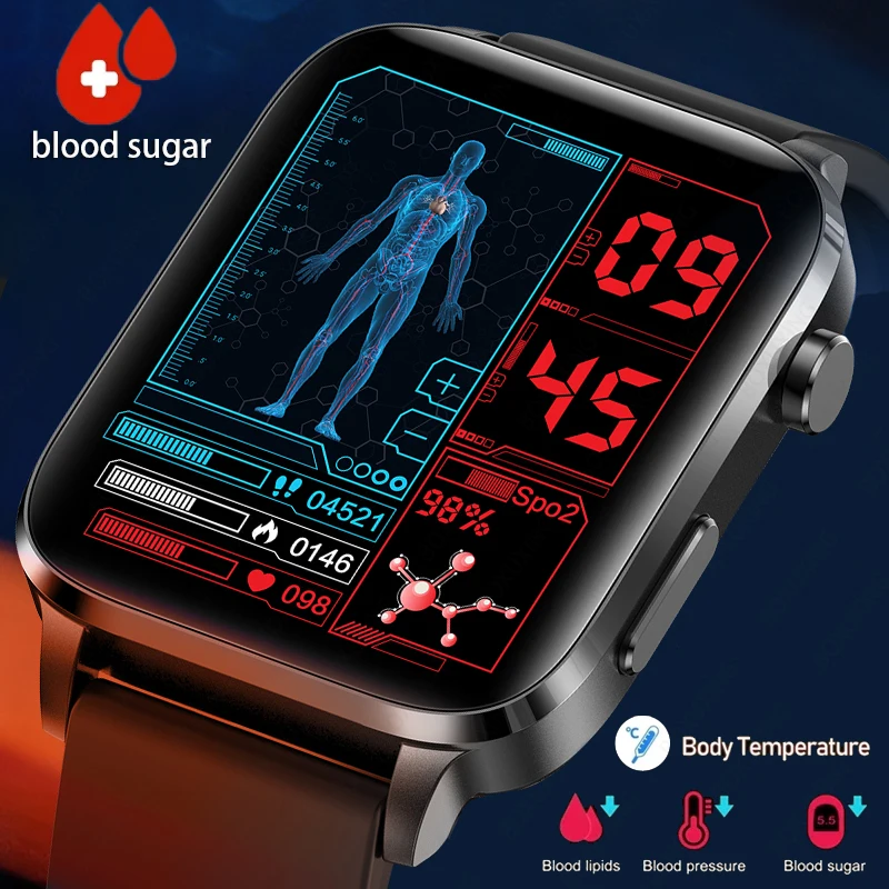 

2023 New Blood Sugar Smart Watch Men Sangao Laser Treat Health Heart Rate Blood Pressure Sport Smartwatch Women Glucometer Watch