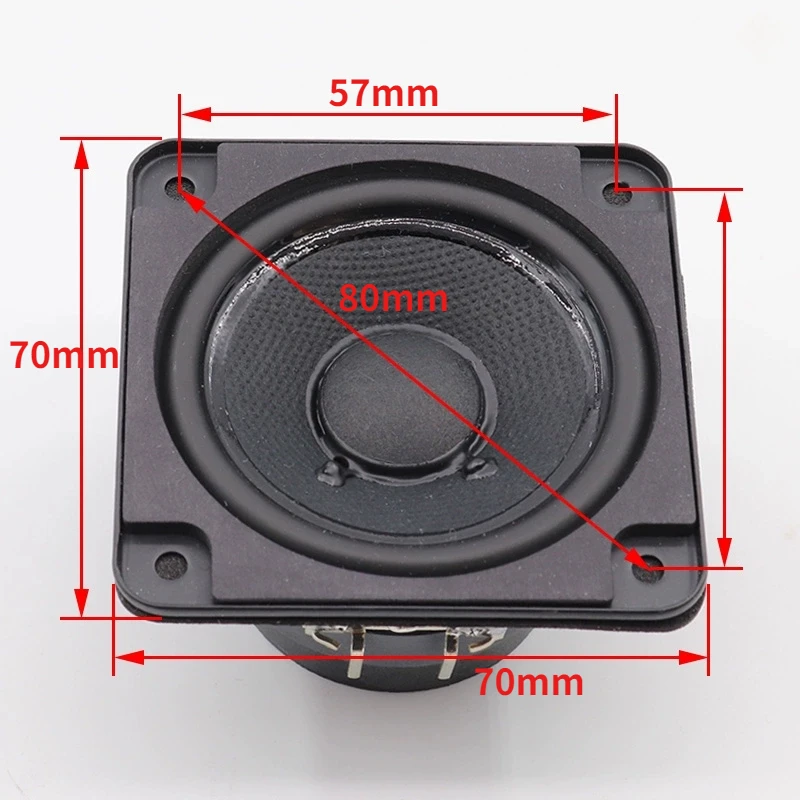 SOTAMIA 2Pcs 2.75 Inch Portable Speaker 4 Ohm 25W Full Range HIFI Speaker Home Sound Music Loudspeaker Delicate Vocals for Bose