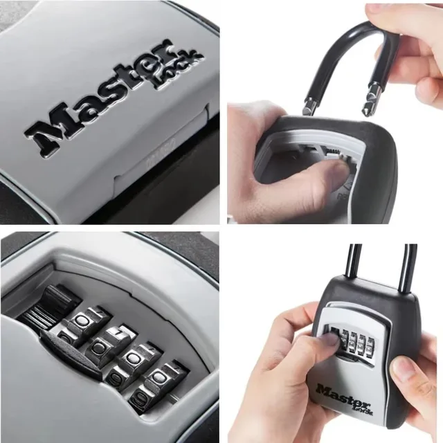 Master Lock 5400 Outdoor Key Safe Combination Padlock Lock Alloy Material Key Hook Safety Storage Box 2