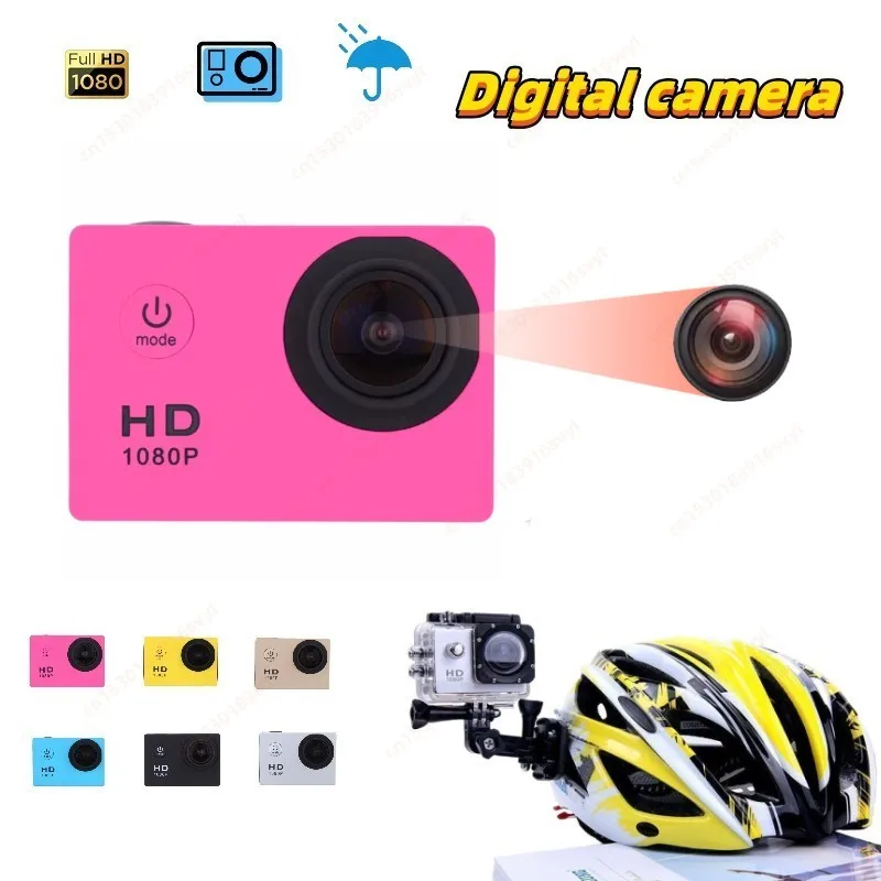 1080P HD Action Camera Waterproof 30m Sports Video Recorder LCD Screen Bicycle Motorcycle Helmet Sking Jumping Diving Action Cam