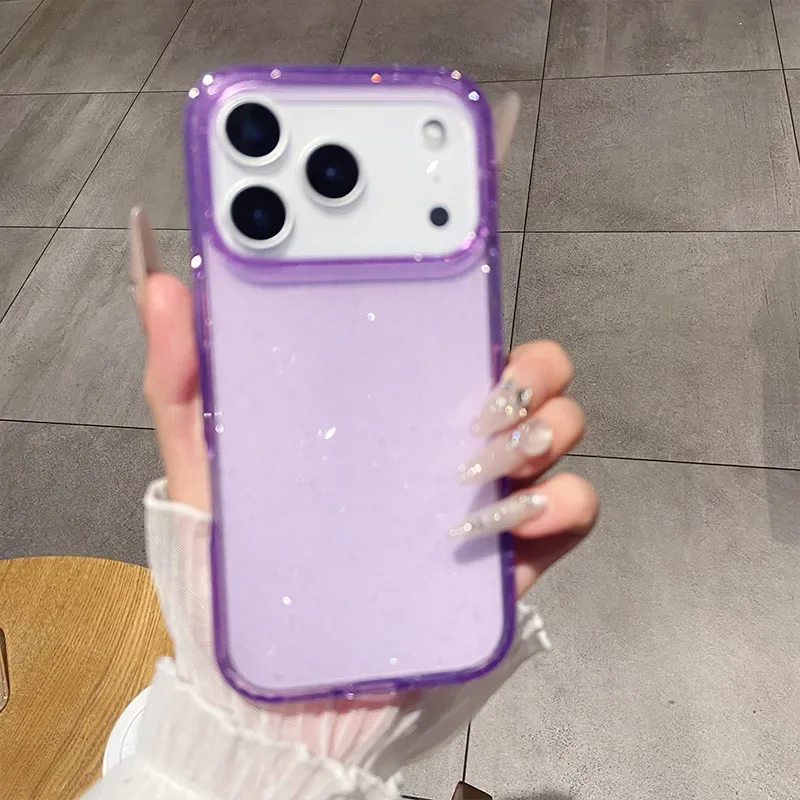 Luxury Fashion Bling Glitter Acrylic Shockproof Phone Case