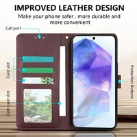 Wallet Flip Leather Case For For Samsung Galaxy A05s A06 A07 A12 A13 A14 A15 A16 A17 A24 A26 A34 A35 A36 A52 A53 A54 A55 A56 - Image 2