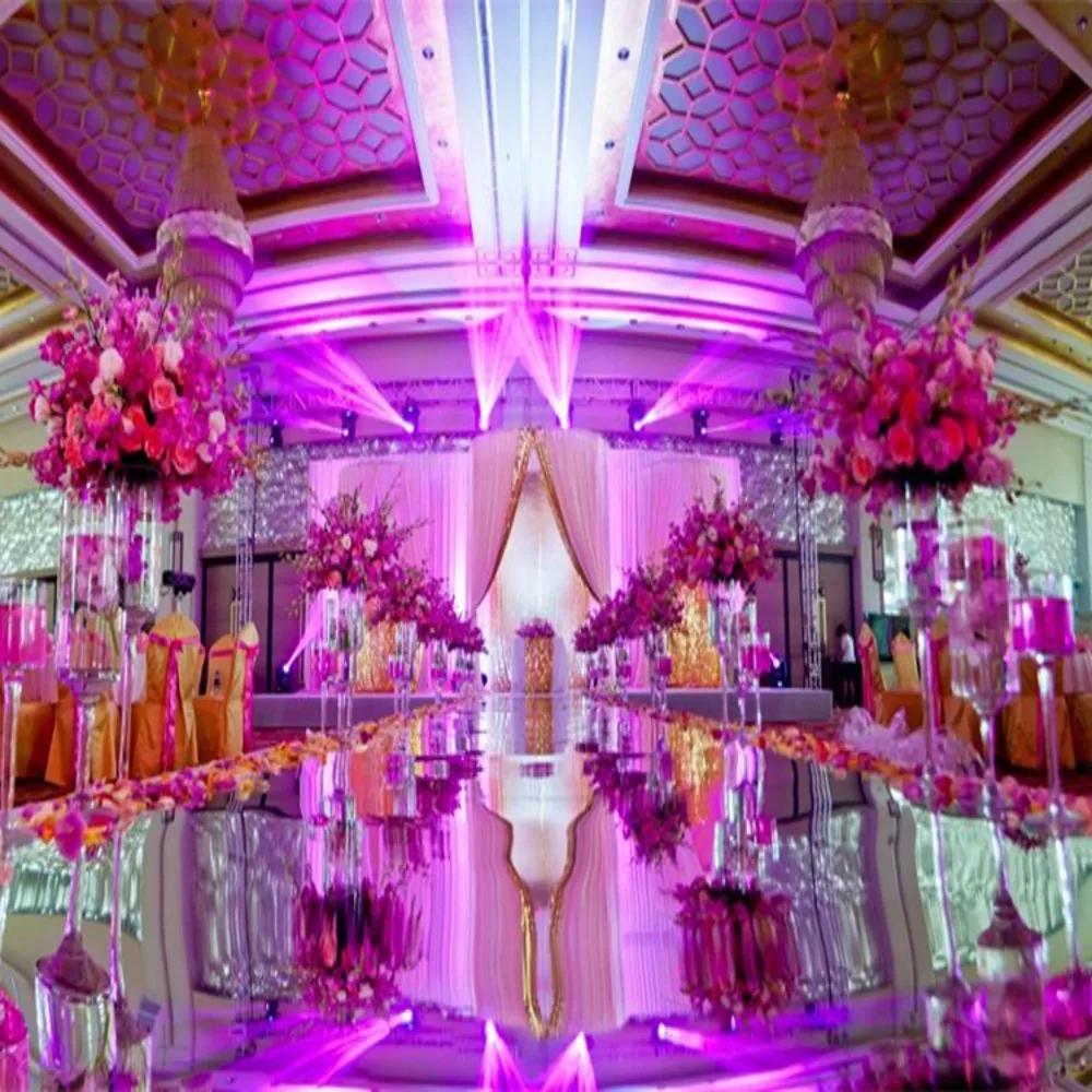 New 30 Per Roll 1.2 Wide Luxury Wedding Centerpieces Favor Glossy Silver irror Carpet Aisle Runners For Wedding Party Decoratio