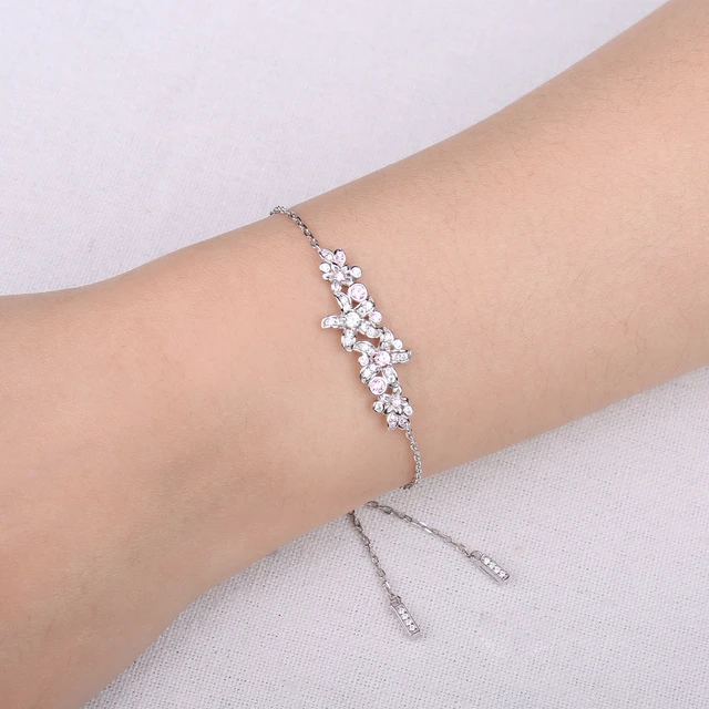 925 Sterling Silver Roses Charm Bracelet Chain  925 Sterling Silver  Jewelry - 925 - Aliexpress