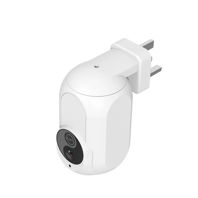 Tuya Wall Plug In Camera Wifi 360° 1080P Mini Surveillance Home Security Protection Night Vision LED Lamp Light IP Cameras