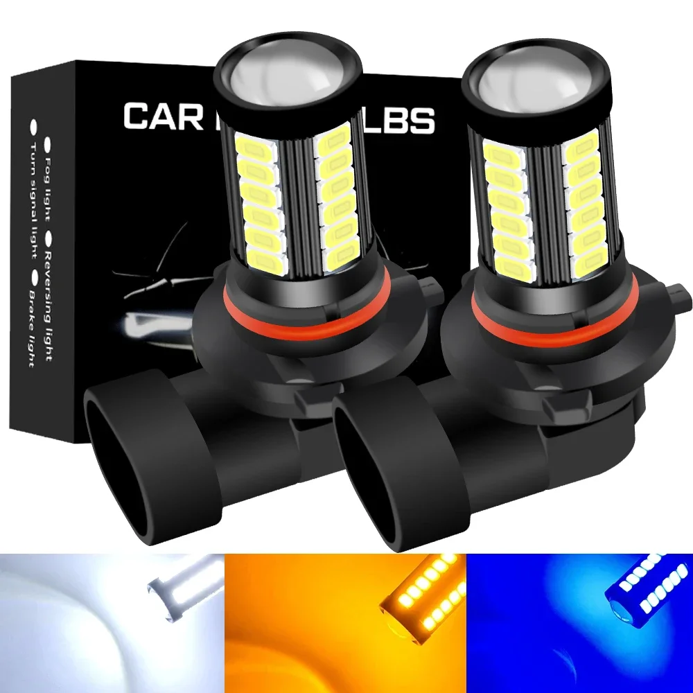 2x Car Fog Lamp H11 Led Lamp H7 9005 HB3 9006 HB4 H9 H8 H16 PSX24W PSX26W P13W White Ice Blue Fog Light Bulb Not for Headlights led lights led bulbs led car lights