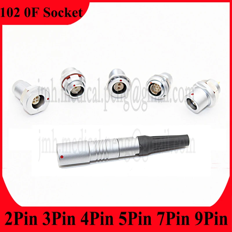 Conector hembra flotante, fijación interna, fijación externa, 2 tuercas fijas, 102 M9 0F 2 3 4 5 7 9 pines