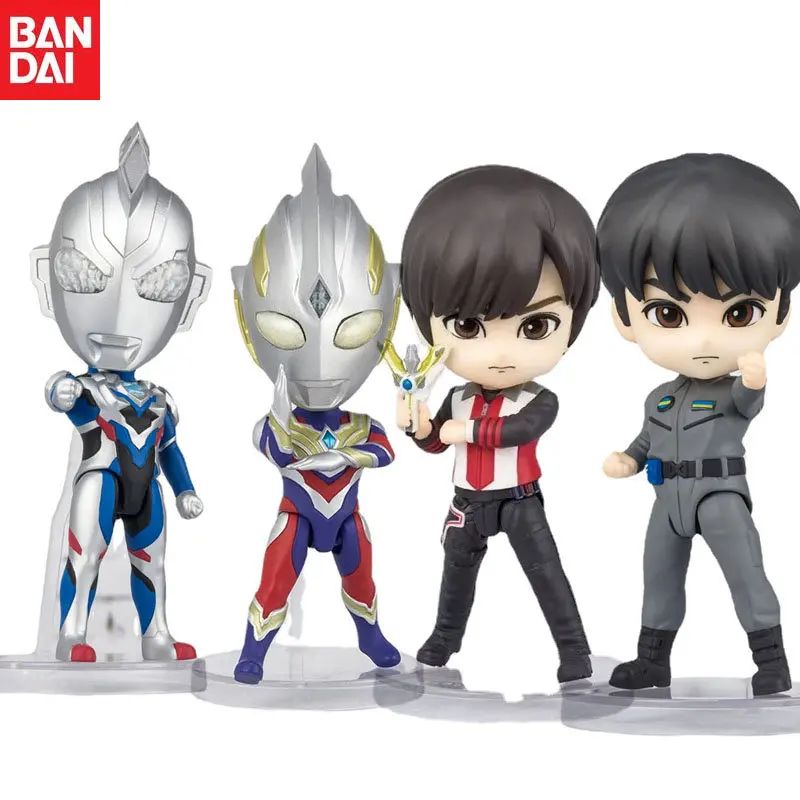 

In Stock Bandai Original Figuarts Mini Ultraman Z Anime Haruki Natsukawa Ultraman Trigger Kengo Manaka Action Figure Model Gifts
