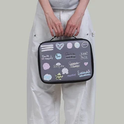 Stylish PU Leather Laptop and Tablet Sleeve with Storage Pouch - 12 - 12.7inch (STARS SHINE)