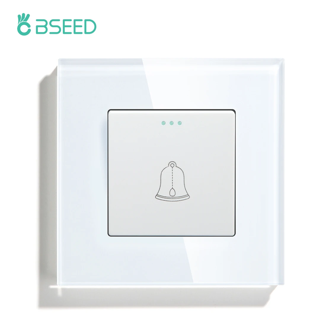Bseed-eu Interruptor de Botão Mecânico Padrão Interruptor de Campainha Temperado Galaxy Frame Push Switch para Casa e Hotel