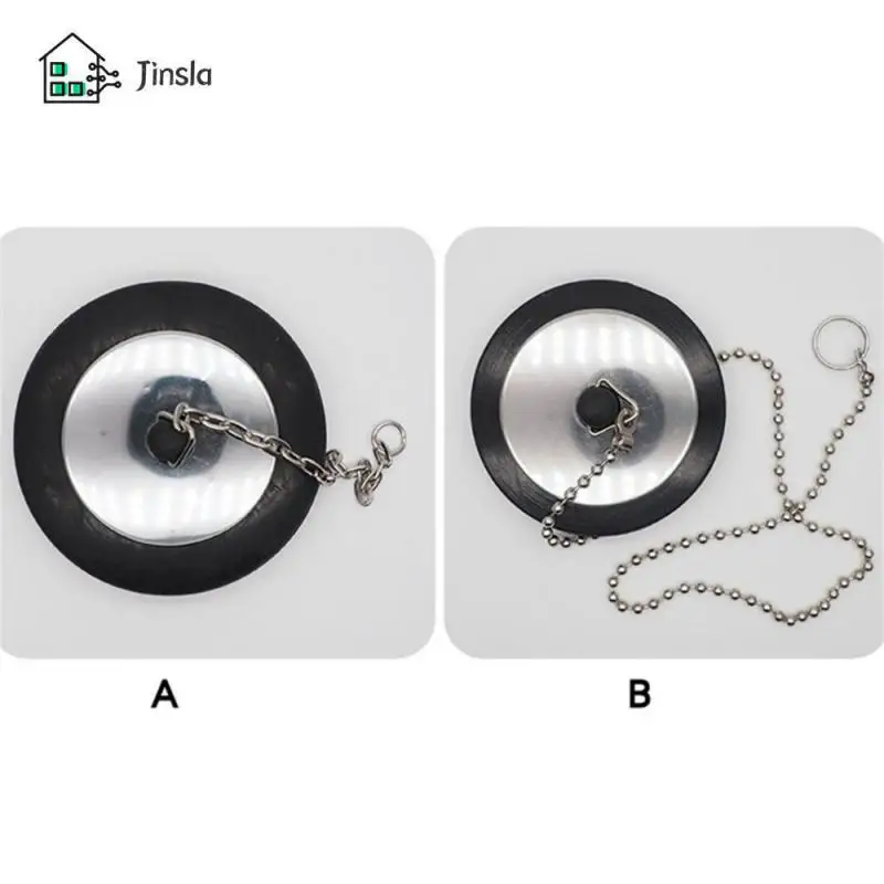 

Пробка для раковины, ванной, туалета, с цепью