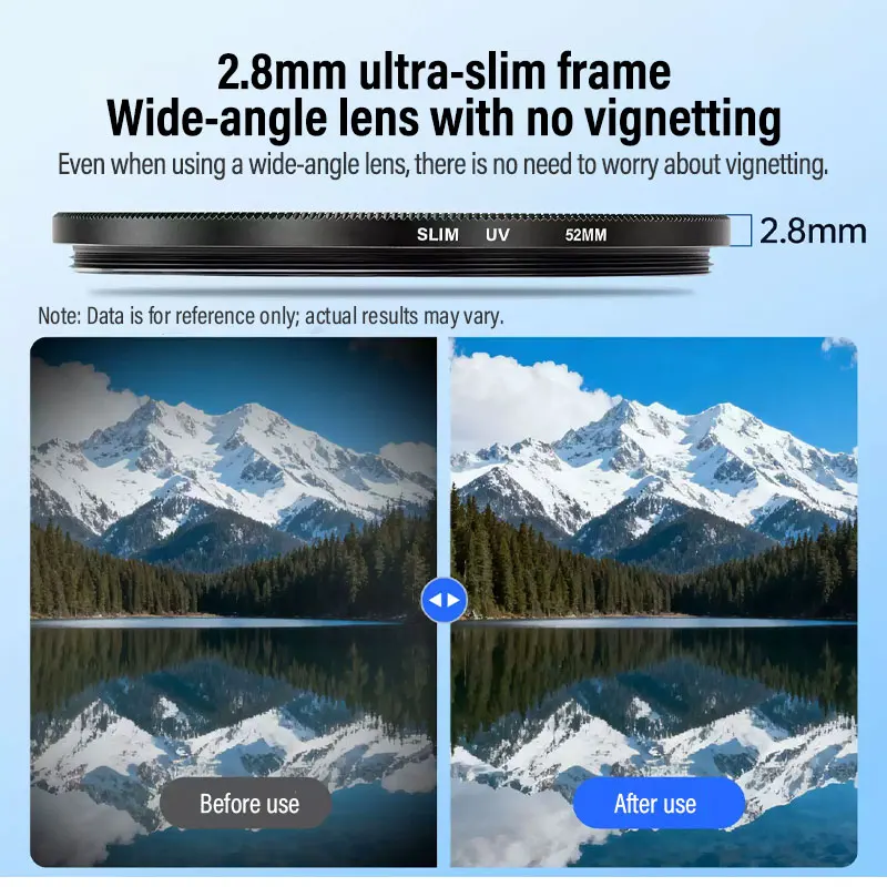 Ultra-Thin High Transmittance UV Lens Filter - Mirrorless Camera Protection