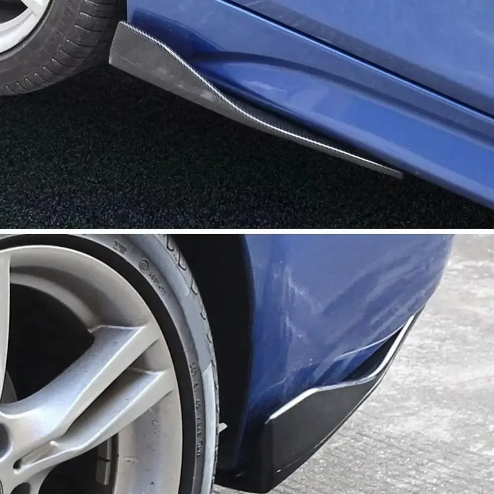 Universal Car Front Rear Bumper Strip Lip Spoiler Diffuser Splitter Scratch Protector For Audi BMW HONDA Toyota 2pcs 48CM Length