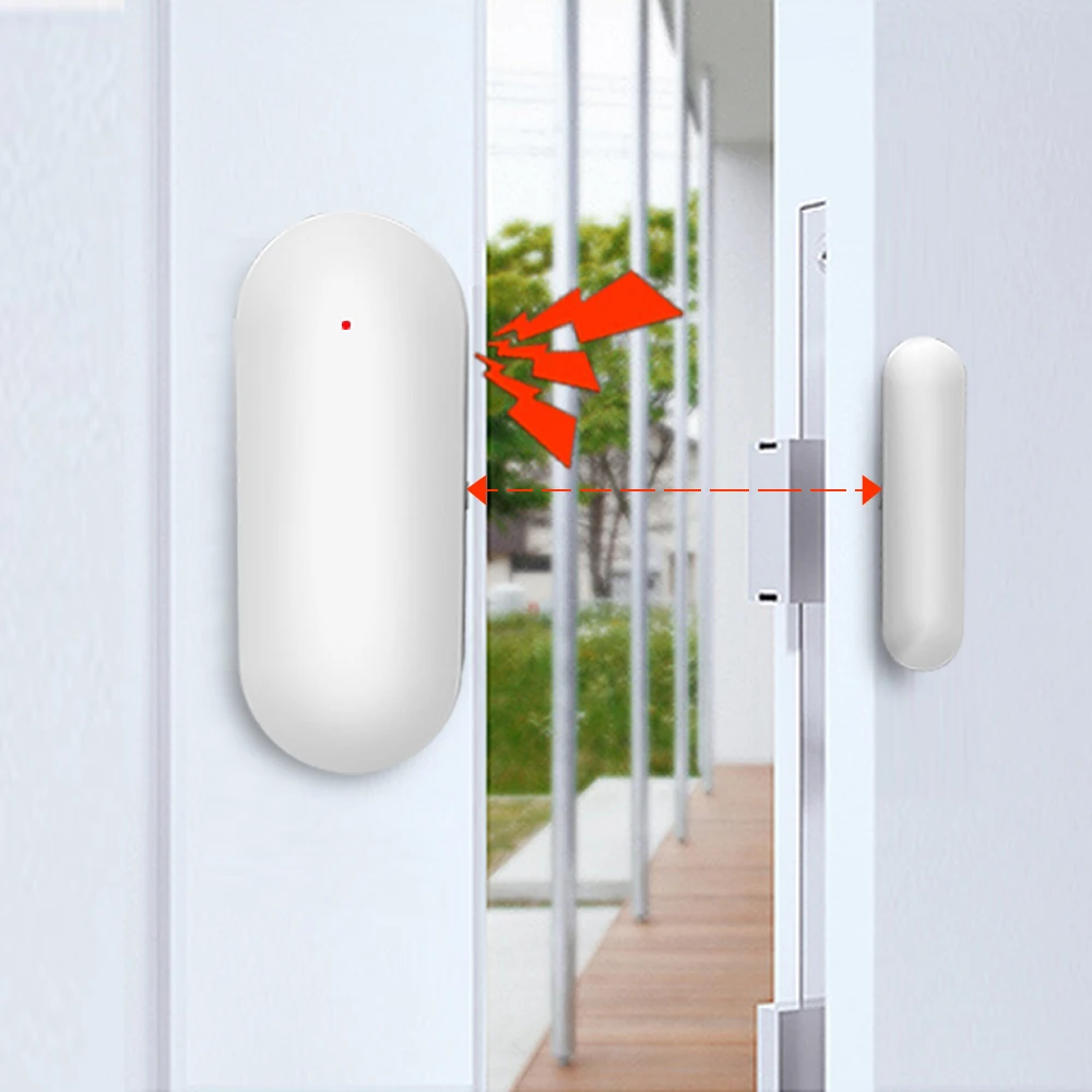 Tuya Smart WiFi Door Sensor Door Open / Closed Detectors Compatible With Alexa Google Home Smar tLife APP tuya wifi sos button