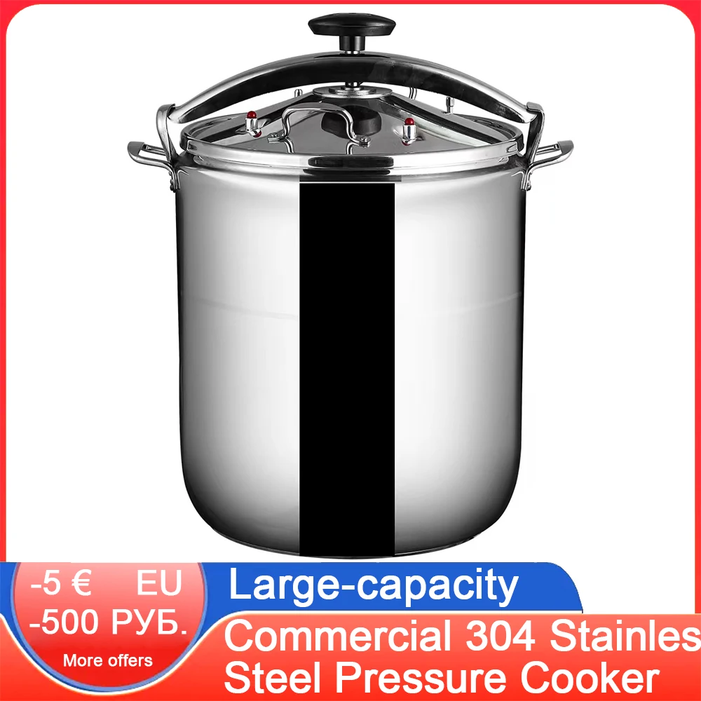 Commercial 304 Stainless Steel Pressure Cooker Large Capacity Gas