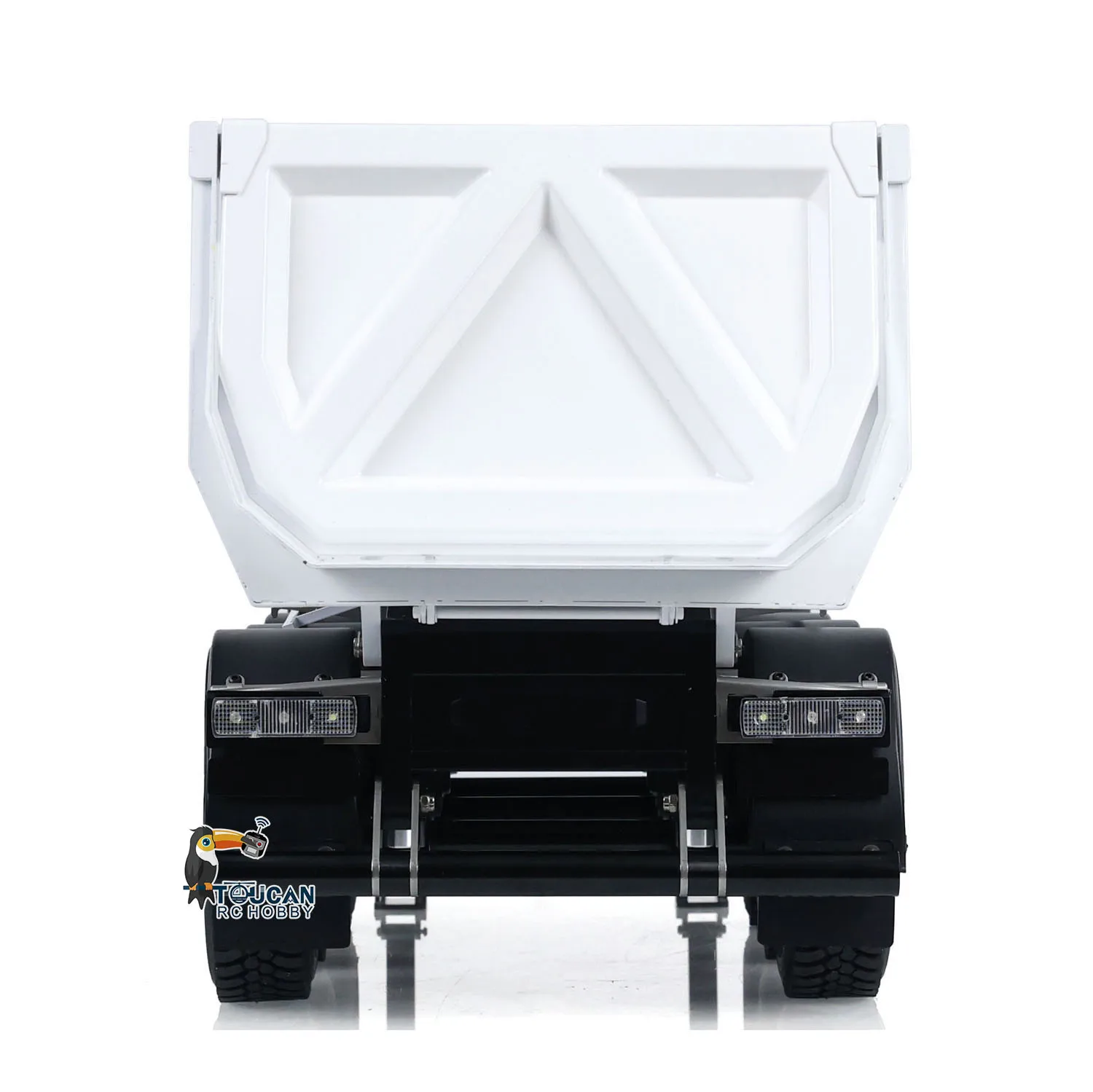 MD 1/14 3 Axles Metal Hydraulic RC Semi Dump Tipper Trailer Painted Assembled for DIY TAMIYAYA Tractor Trucks Lorry Toys Model 2