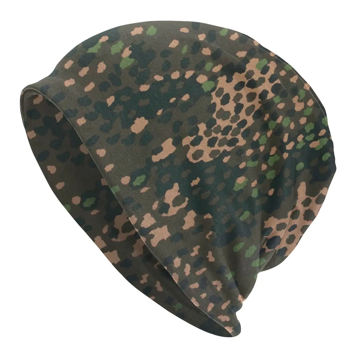 

Erbsenmuster Pea Dot German Camo Winter Bonnet Femme Slouchy Beanie Hat Military Army Camouflage Ski Skullies Beanies Cap Unisex