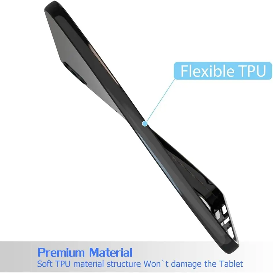 Capa Protetora Flexível de Silicone Tpu para Ipad Estojo Macio Capa Traseira Preta Ipad Mini 79 Mini 2023 8.3 Mini ° 6ª Geração - Imagem 6