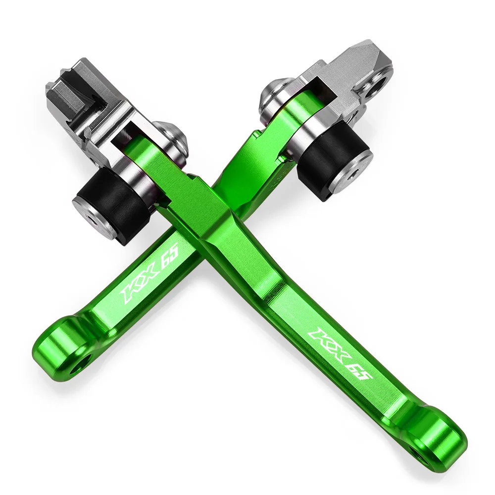 

Pivot Brake Clutch Levers Dirtbike For Kawasaki KX65 2000-2021 2020 Motorcycle Accessories Dirt Pit Bike Handle Bar Aluminum CNC