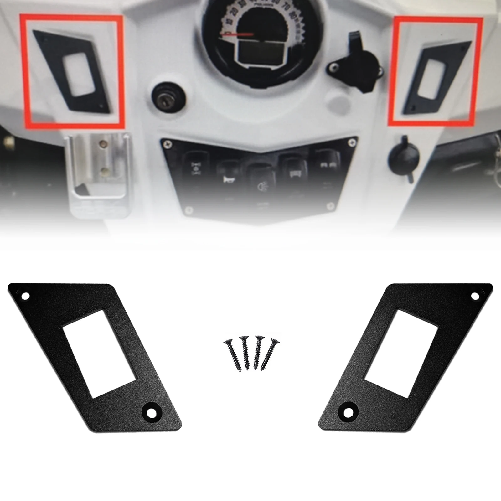 Multi-Gang Aluminum Rocker Switch Housing Frame Panel