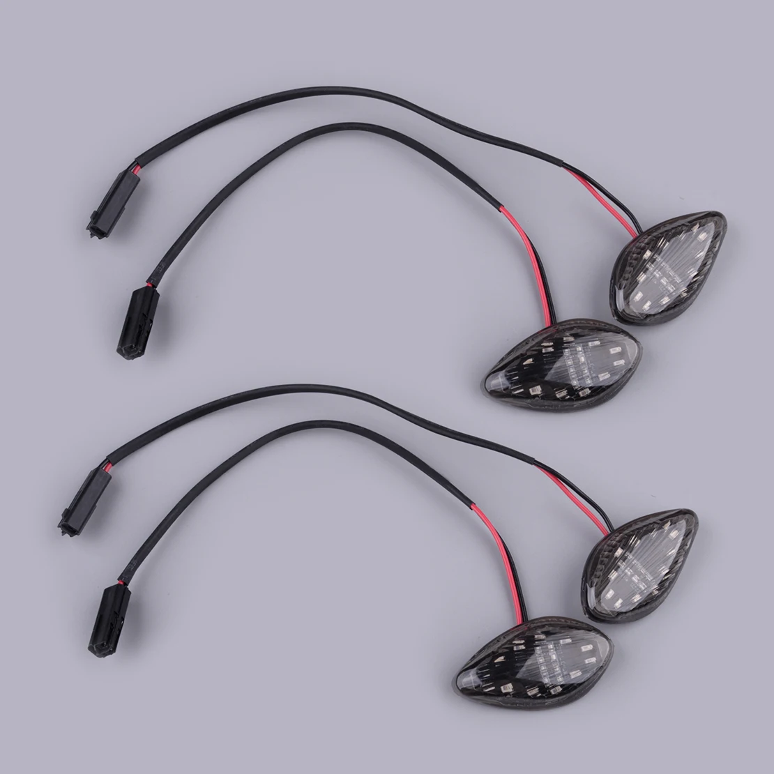 

Waterproof 2 Pairs Motorcycle Black Lens LED Turn Signal Light Fit for Honda Grom CBR919 CBR600 CBR600RR CBR1000RR