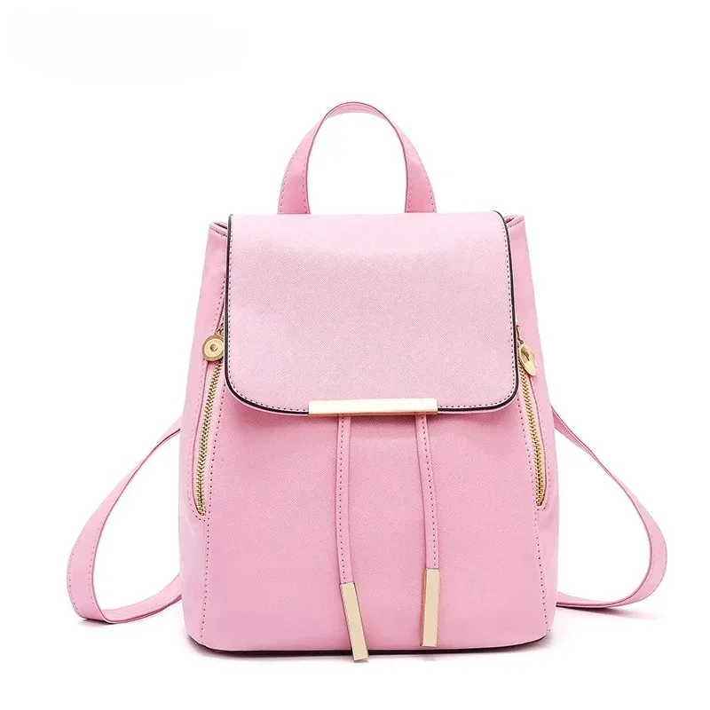 High Quality Women's PU Leather School Backpack Fashion Teen Rucksack Lightweight & Durable Design for Casual or Daily Use