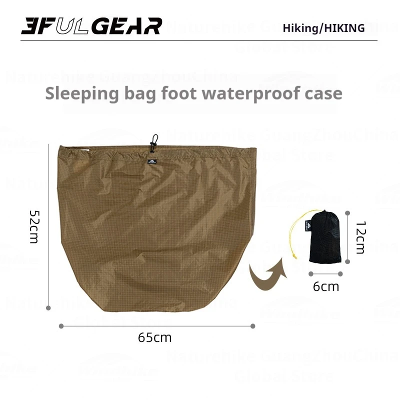 3F UL GEAR Sleeping Bag Foot Waterproof Case Bag Anti-condensation Outdoor Camping Moisture-proof Breathable Liner Storage sleeping bag storage bag