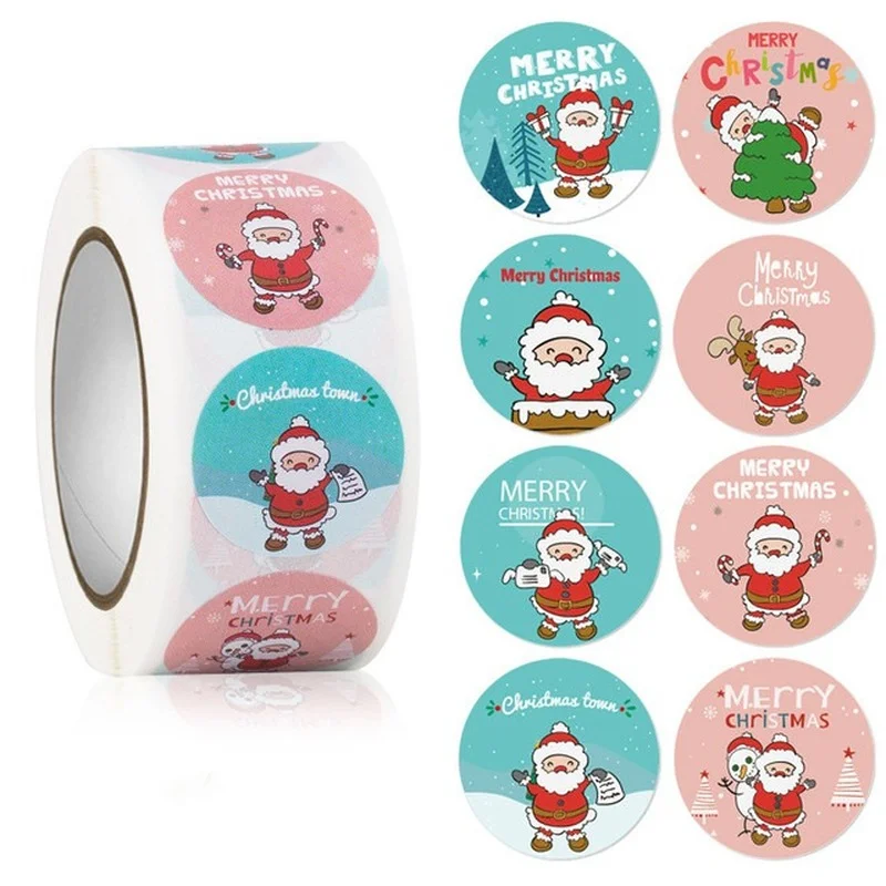 500pcs Kraft Paper Thank You Stickers