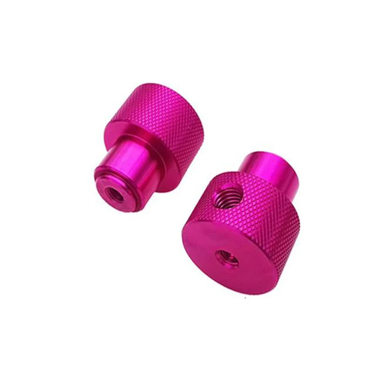 

CNC Lathe Machining Aluminum Alloy Knurled Flat Head Nuts, Blind Holes Hand Tightened Nuts Rapid Prototyping Customization