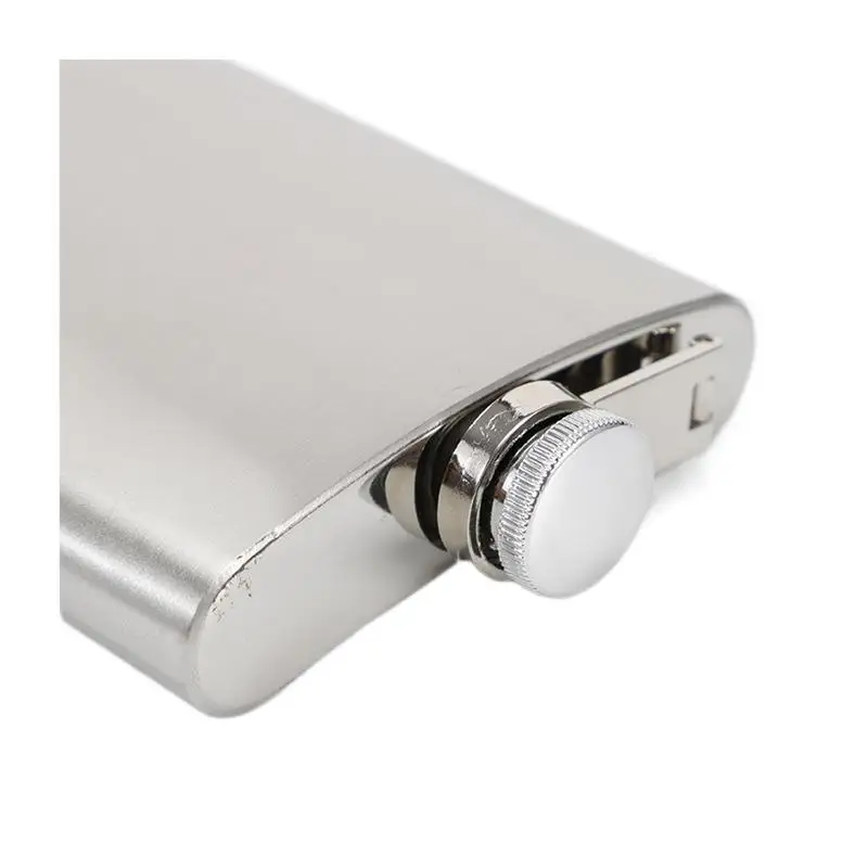 스테인레스 스틸 목이 좁은 병 와인 위스키 냄비 7oz/200ml, 야외 와인 위스키 휴대용 힙 플라스크 알코올 병 음료 용기 맞춤형