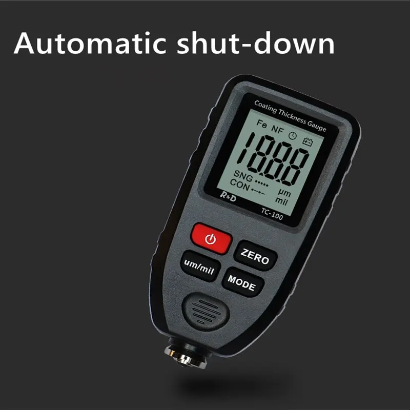Paint Thickness Gauge 1 Coating High Precision Iron Aluminum Dual Use Automotive Paint Film Tester