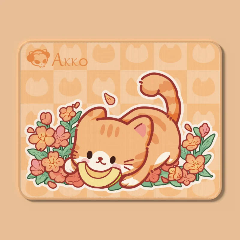 Mouse Pad Gaming Mousepad Akko Cute Cat / Capybara Theme Mouse Pad 36X28cm Cartoon ESports Game Keyboard Mice Pad Kawaii Anti-slip Locking Edge Desk