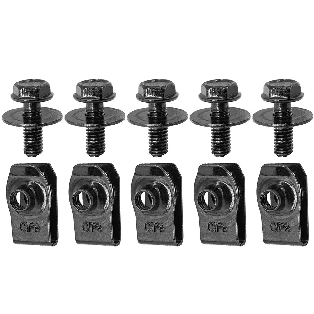 

Carbon Steel U Nut Clips for Honda For Accord Protects Body from Mud Lightweight and Space saving Design Reliable Performance