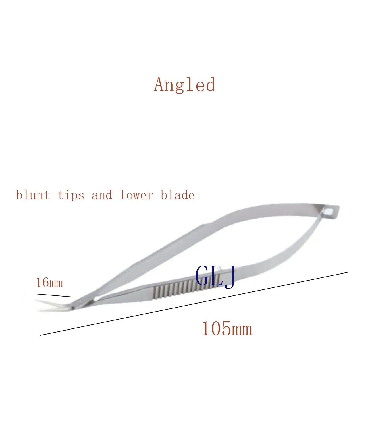 

Castroviejo Keratoplasty Scissors Angled & Blunt Tips and Lower Blade Stainless Steel Ophthalmic Surgical Instruments