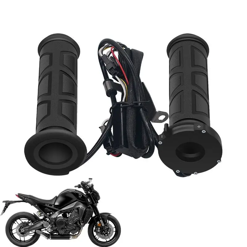 

Heated Motorcycle Grips Electric Grips Hand Warmer Universal Heated Hand Grips Waterproof Grip Cover Motorcycle Handlebar Grips