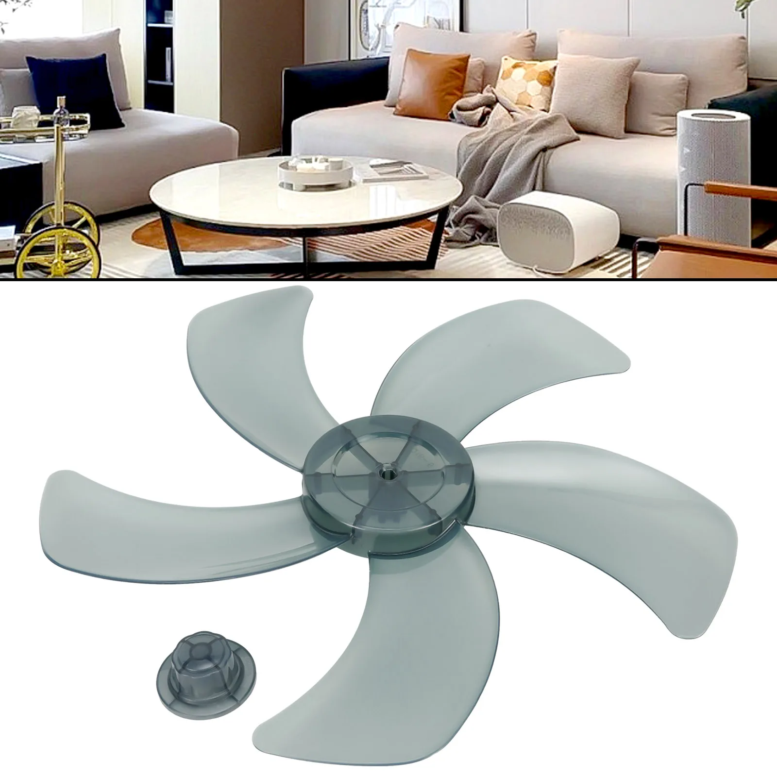

Durable High Quality Brand New Fan Blade Accessories Household Mini Leaf Floor Fan Plastic 16 Inch 1PC Electric