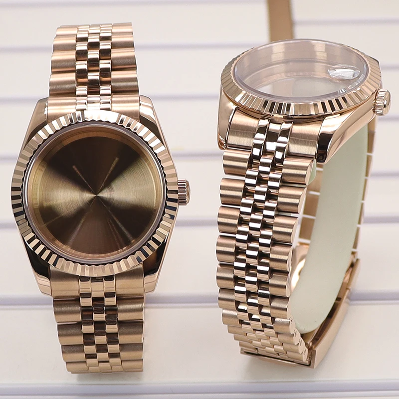 Bohemian Black Leather Alloy Zircon Inlaid Jade Tempered Glass Waterproof Watch