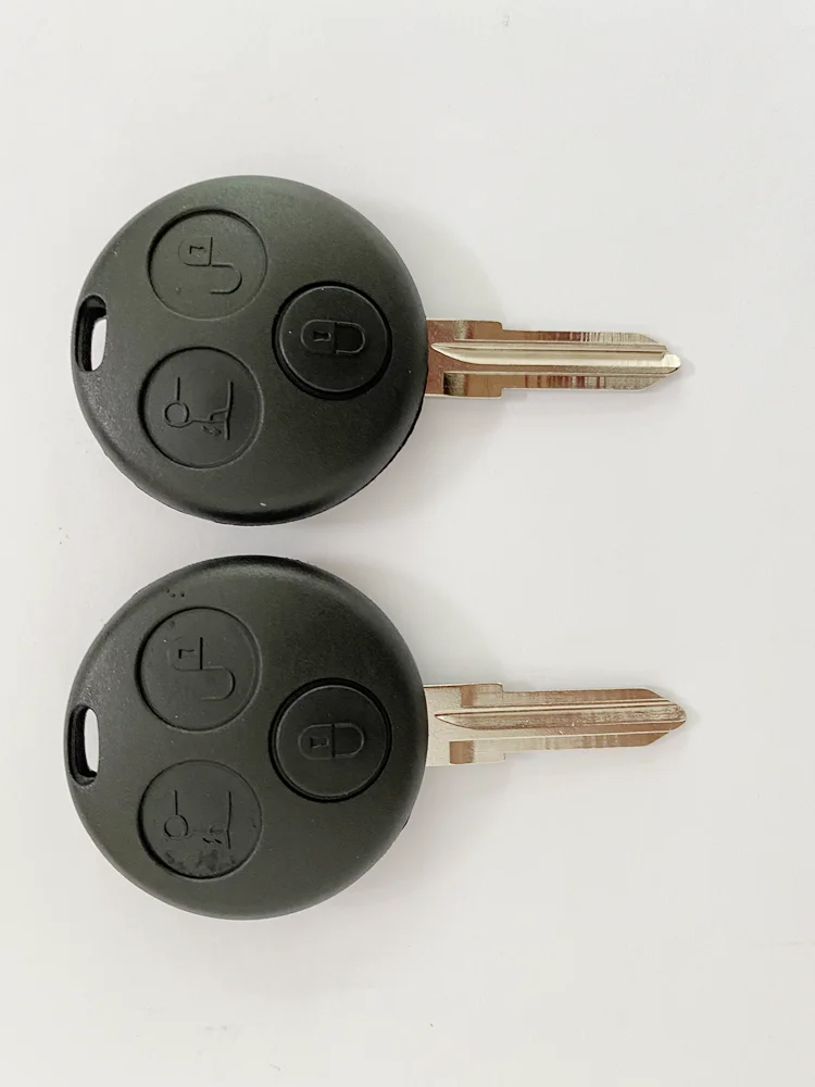 

3 Buttons Remote Control Key 433Mhz For Mercedes Benz Fortwo 450 Forfour Roadster City Coupe Smart 2000-2005 With Keyring