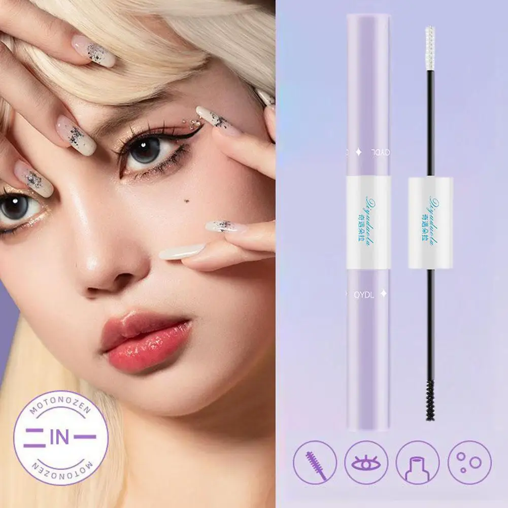 

Double Head Black Eyelash Glue Mascara Lasting Bond Clear Raincoat Strong Dry Eyelash Hold Waterproof Makeup Seal Quick Coa R0V9