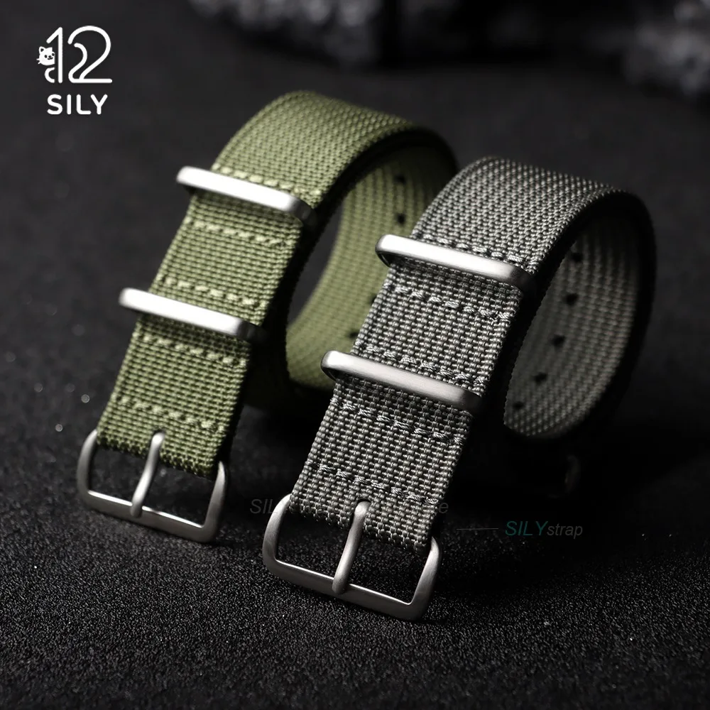 Military Nylon Watch Band - Universal Ribbed Weave Strap