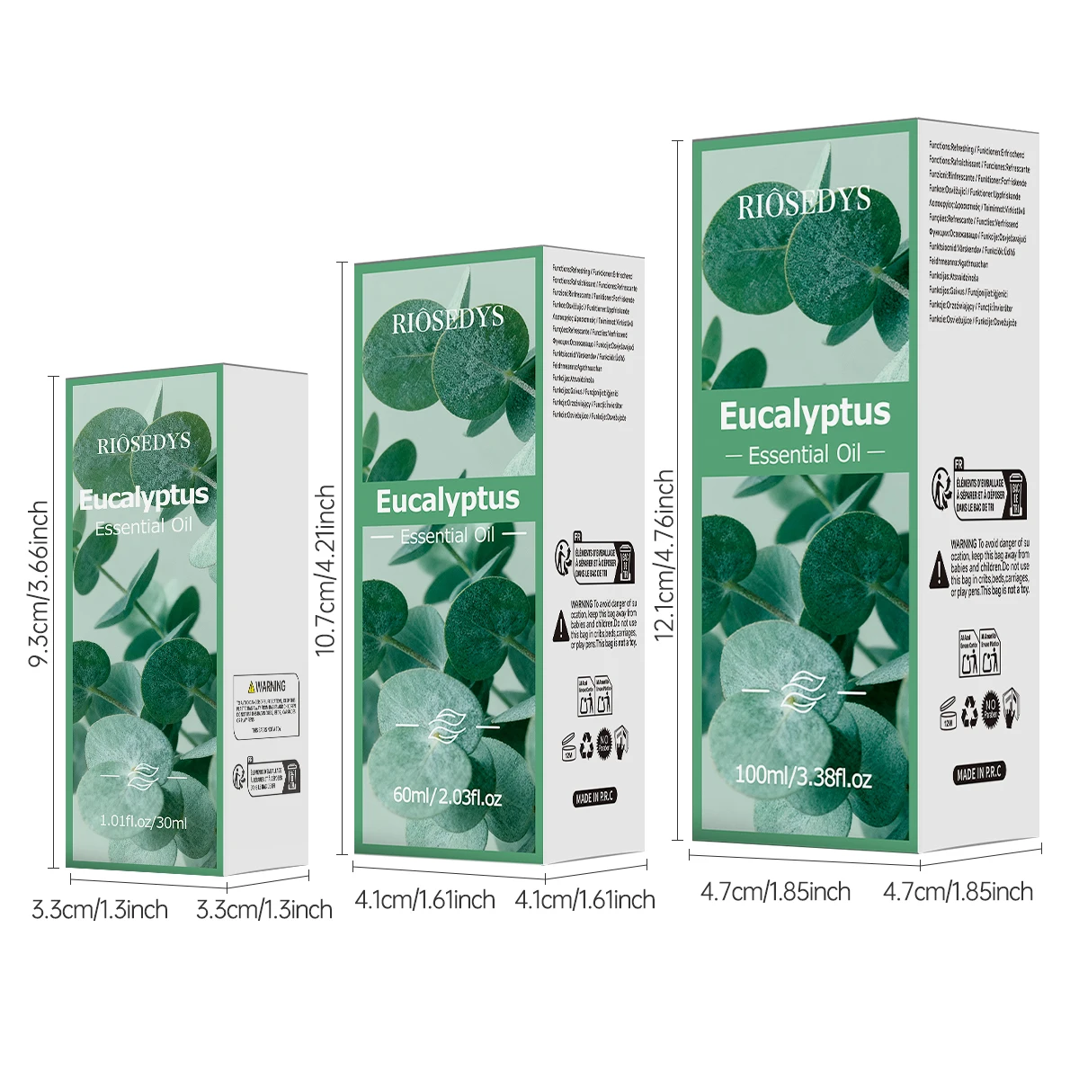Eucalyptus Fresh Herbal Fragrance Oil for Diffusers, DIY Crafts & Aromatherapy
