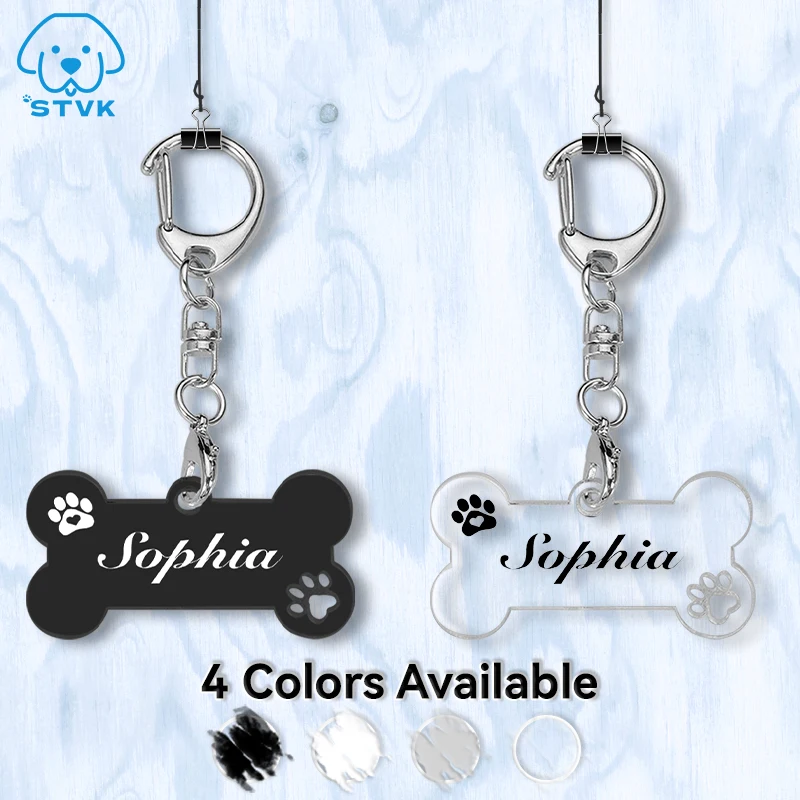 

Anti-lost Tag for Dog Customizable Pet ID Tag Free Engraved Pets ID Name Collar Tags Puppy Bone Pendant Pet Collars Accessories