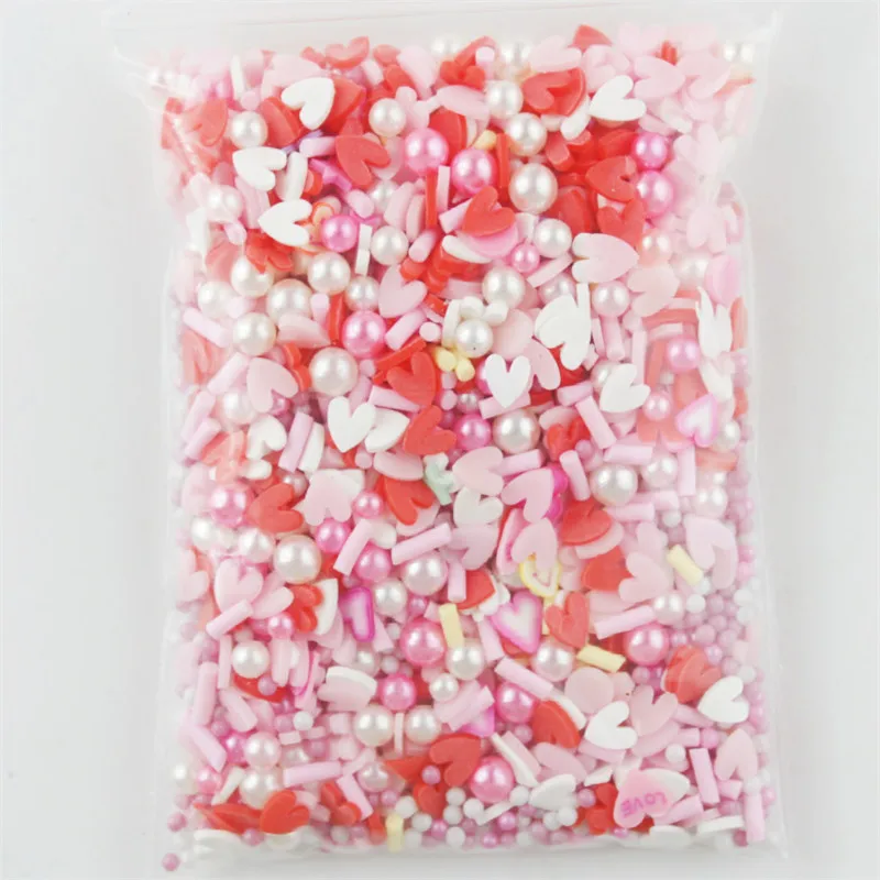 Polymer clay 10g sprinkles slices for DIY hairpin crafts