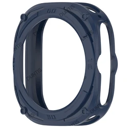 Shock - Proof Silicone Protective Case Cover - Shatter - Resistant Smart Watch Shell Accessories for watch Ultra 2 (Blue)