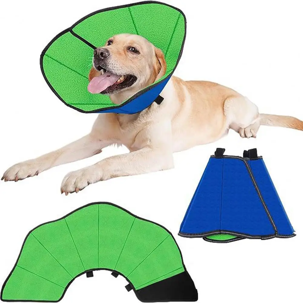 

Pet Protective Collar Soft Comfortable Pet Recovery Collar for Dogs Cats Adjustable Protective Cone for Post-surgery for Surgery